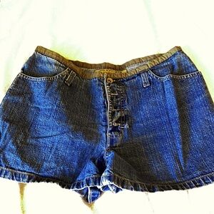 Vintage NO Excuses Blue Denim Denim Shorts